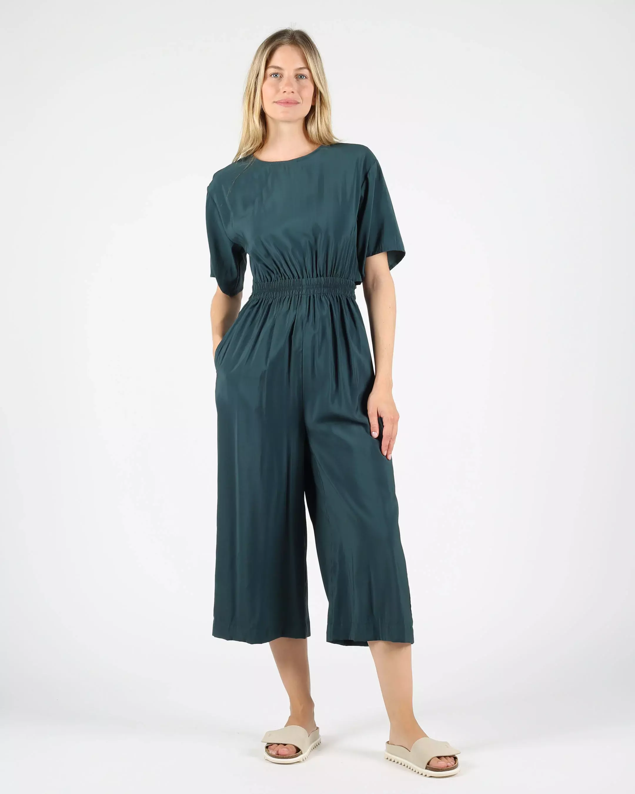 Wemoto Amalia Dark Green Jumpsuit Damen Einteiler grün